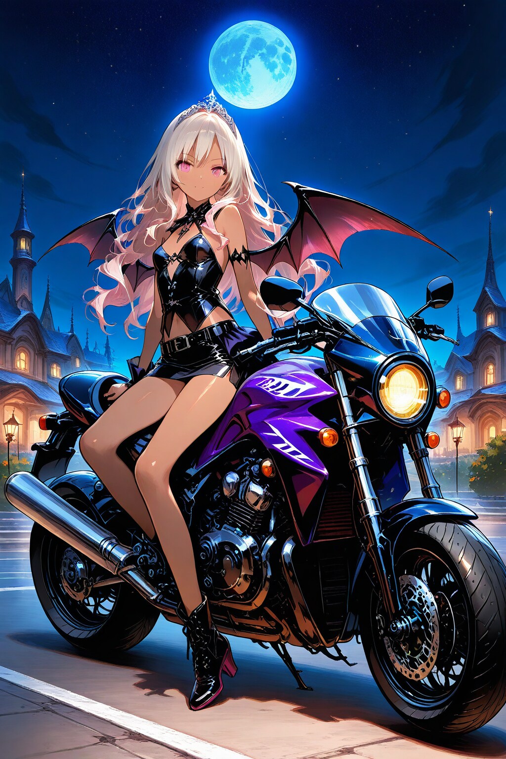 月下にて、バイクデート