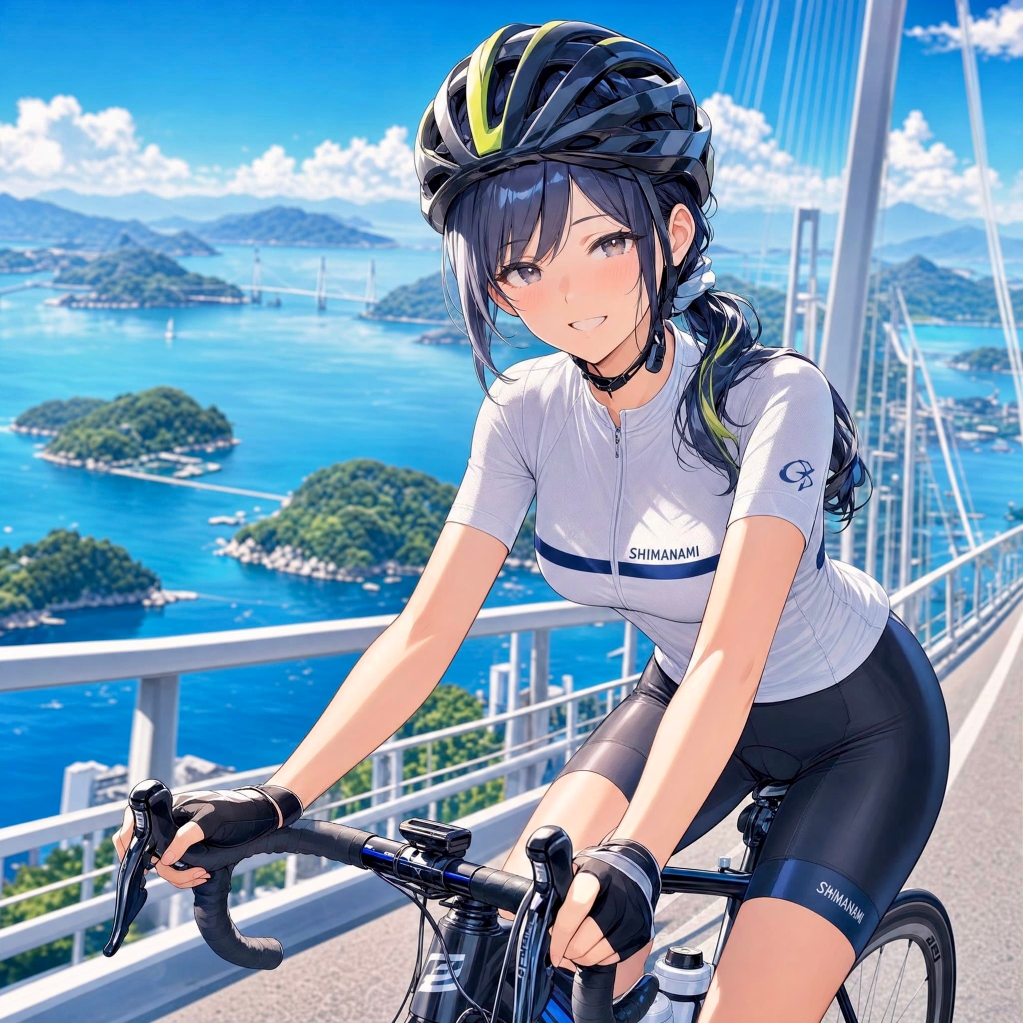しまなみ海道サイクリング | の人気AIイラスト・グラビア