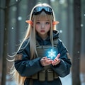人族の支援を受けるエルフ軍の少女たち⑤「凍り付け、全ての侵略者共…」 3枚目