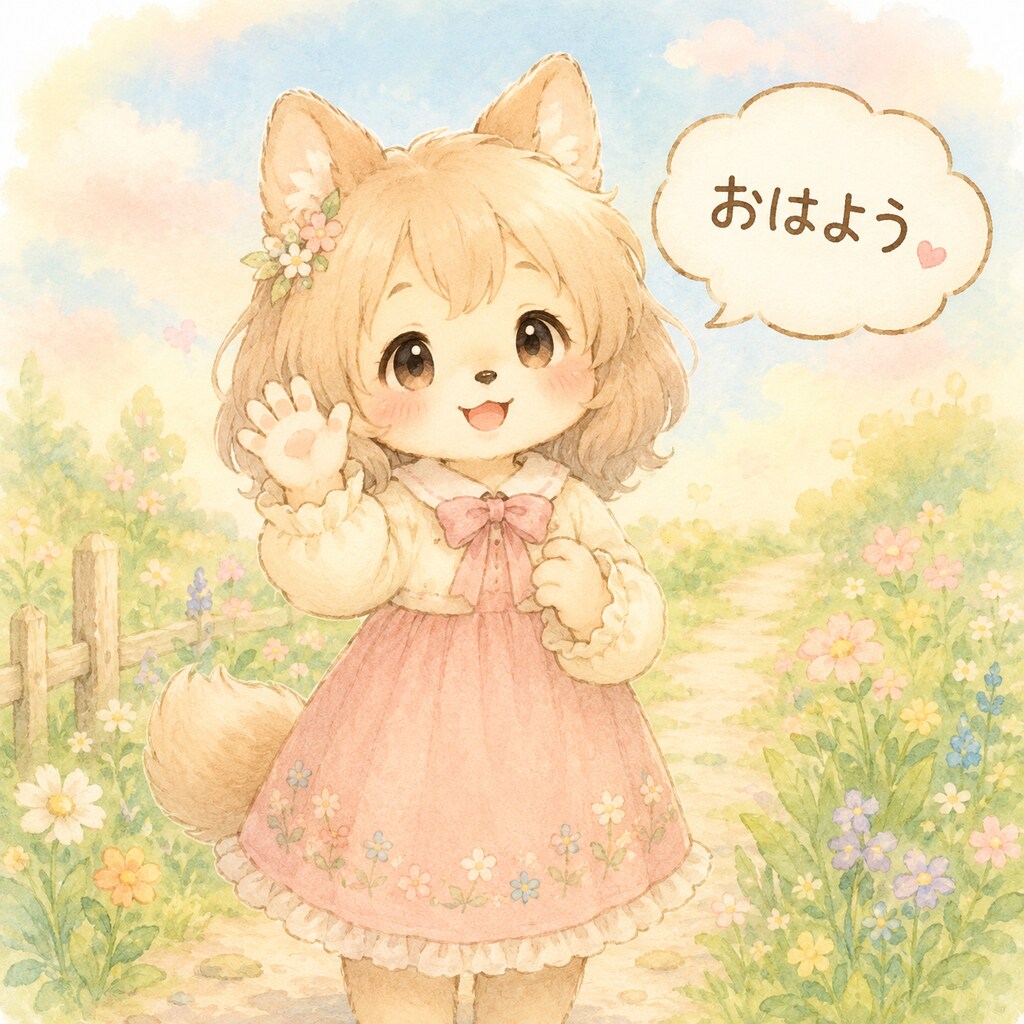 「おはよう」なけもの