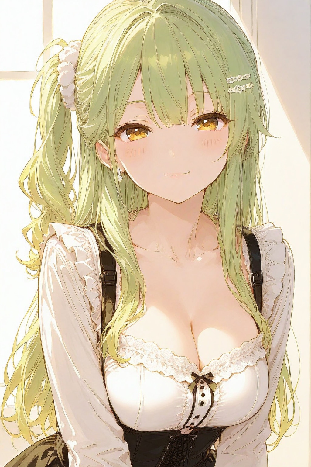 落ち着くハーフアップツイン | の人気AIイラスト・グラビア