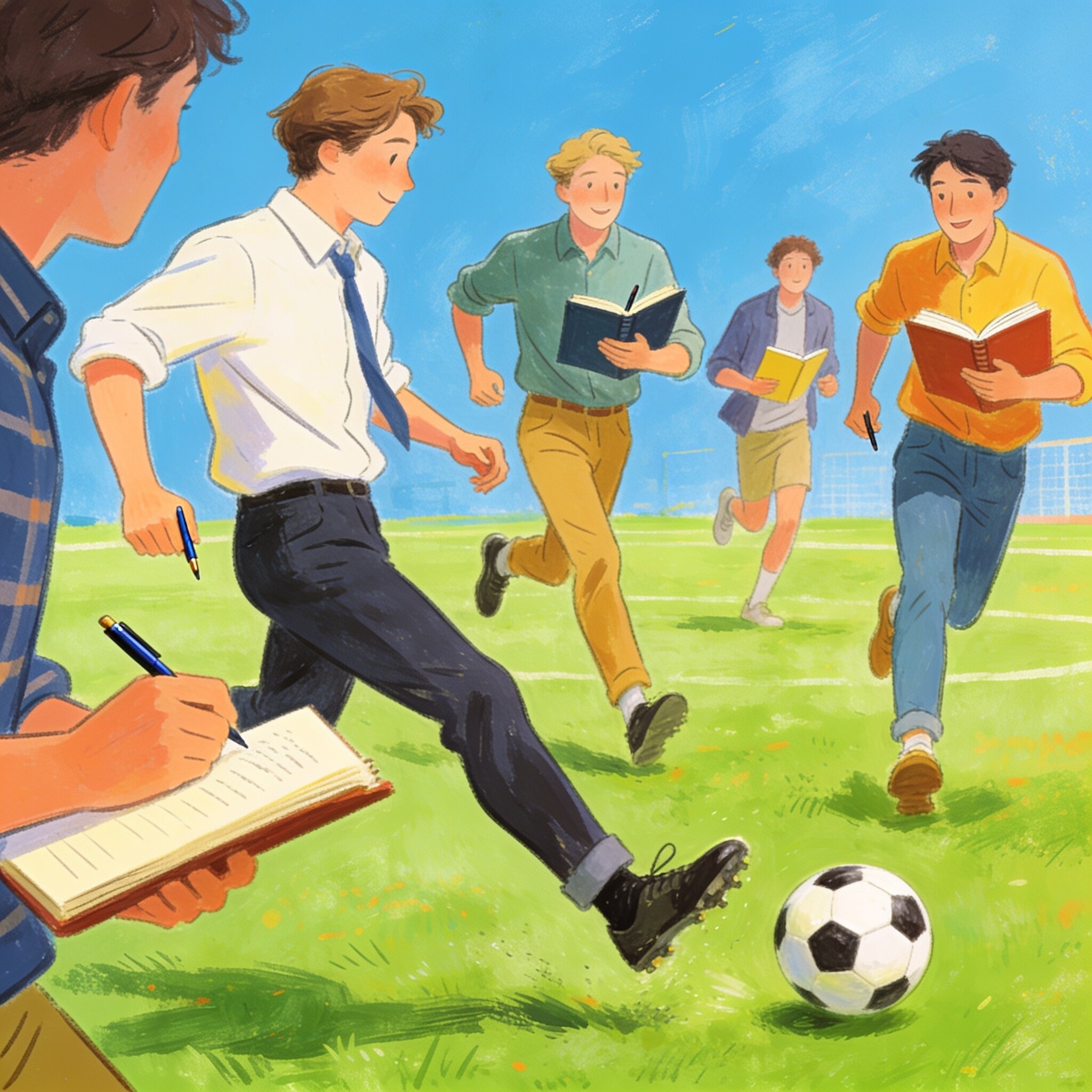 作家（サッカー）が集まりサッカーする！