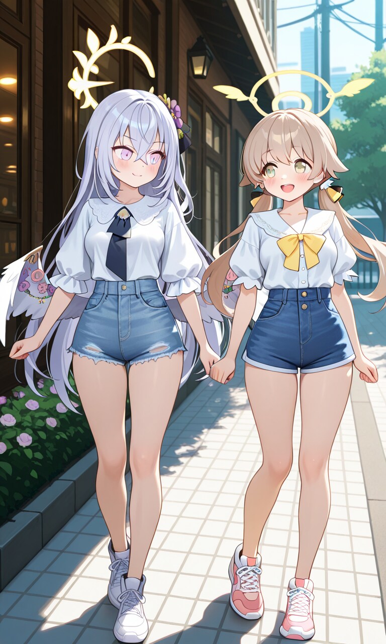 ヒフミとアズサ　夏私服2-2