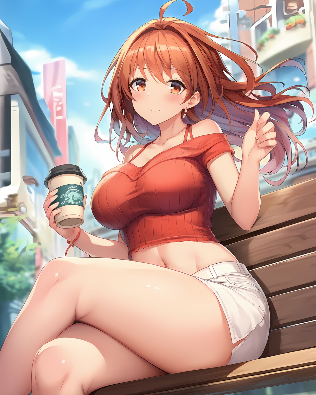 ☀️晴れた午後のベンチで☕️大人甘めギャルなデート服✨