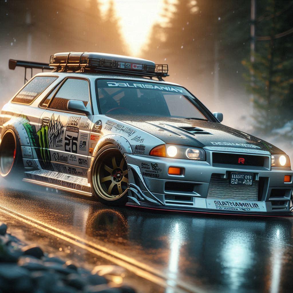 スカイラインワゴンのドリ車 | の人気AIイラスト・グラビア