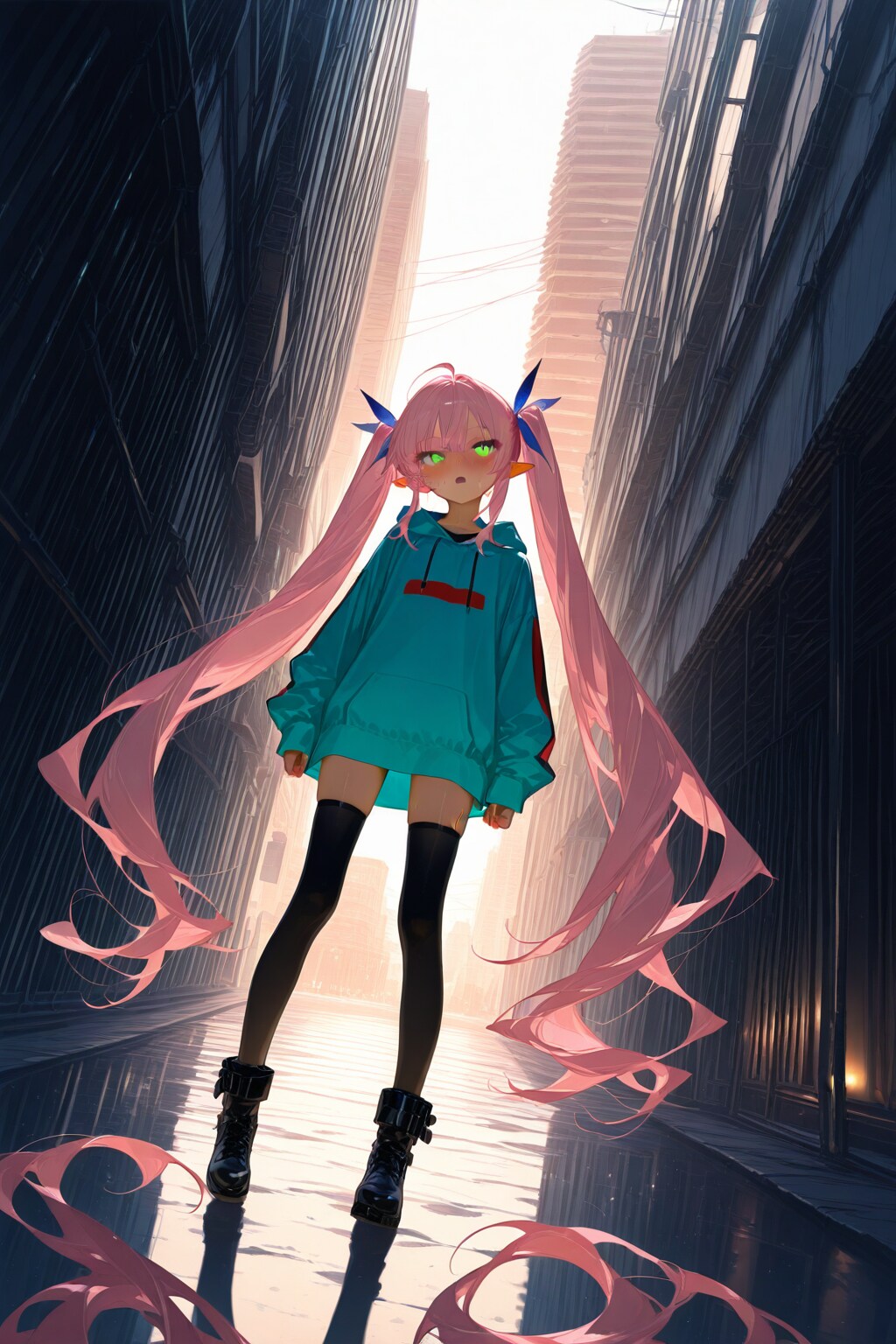 蒸し暑い雨上がり | の人気AIイラスト・グラビア