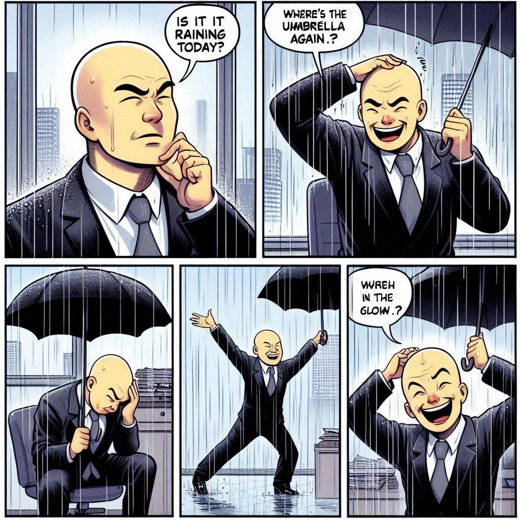 Dalleでハゲ部長漫画