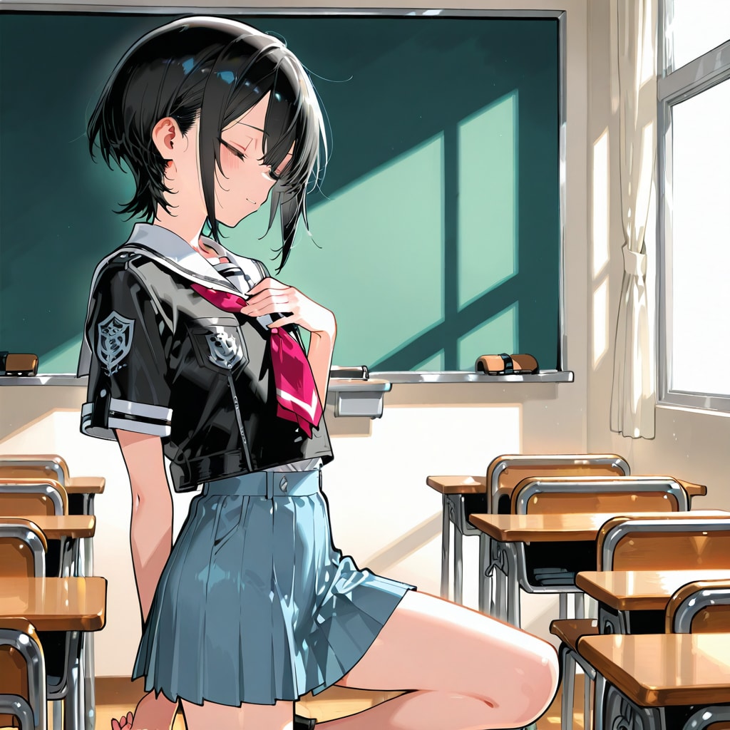 レザーセーラー服 | の人気AIイラスト・グラビア