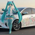 トヨタプリウスと初音ミク 2枚目