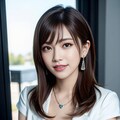 美人受付嬢の谷間 4枚目