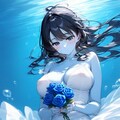 水中花 青い薔薇 2枚目