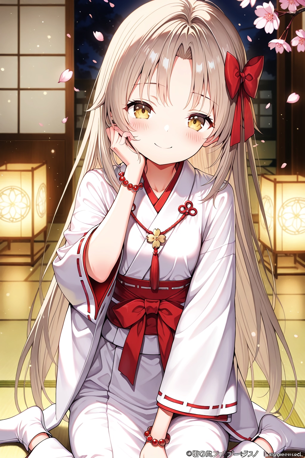 夜桜の神子の微笑