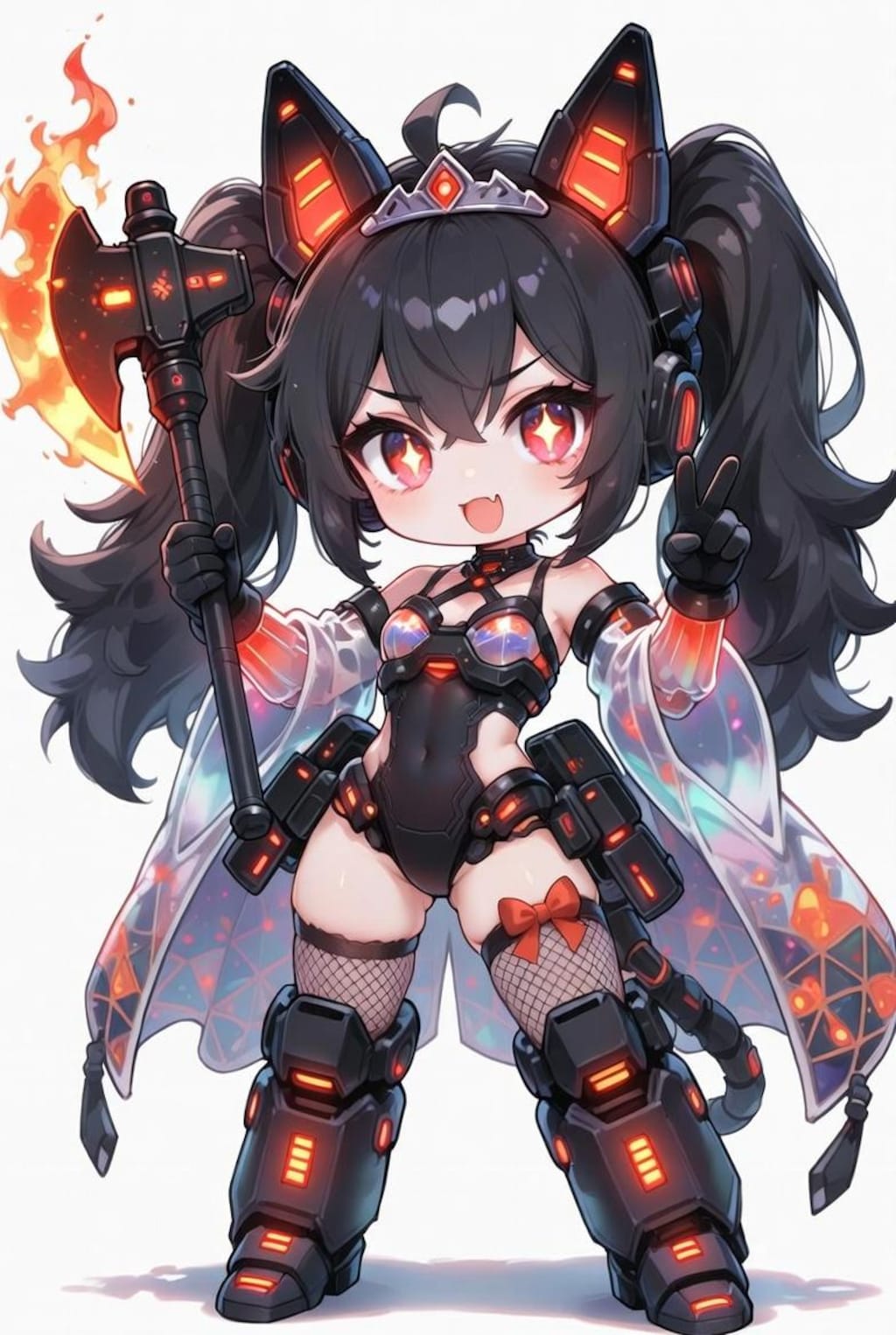 炎の黒ツイにゃん。アグレッシブ