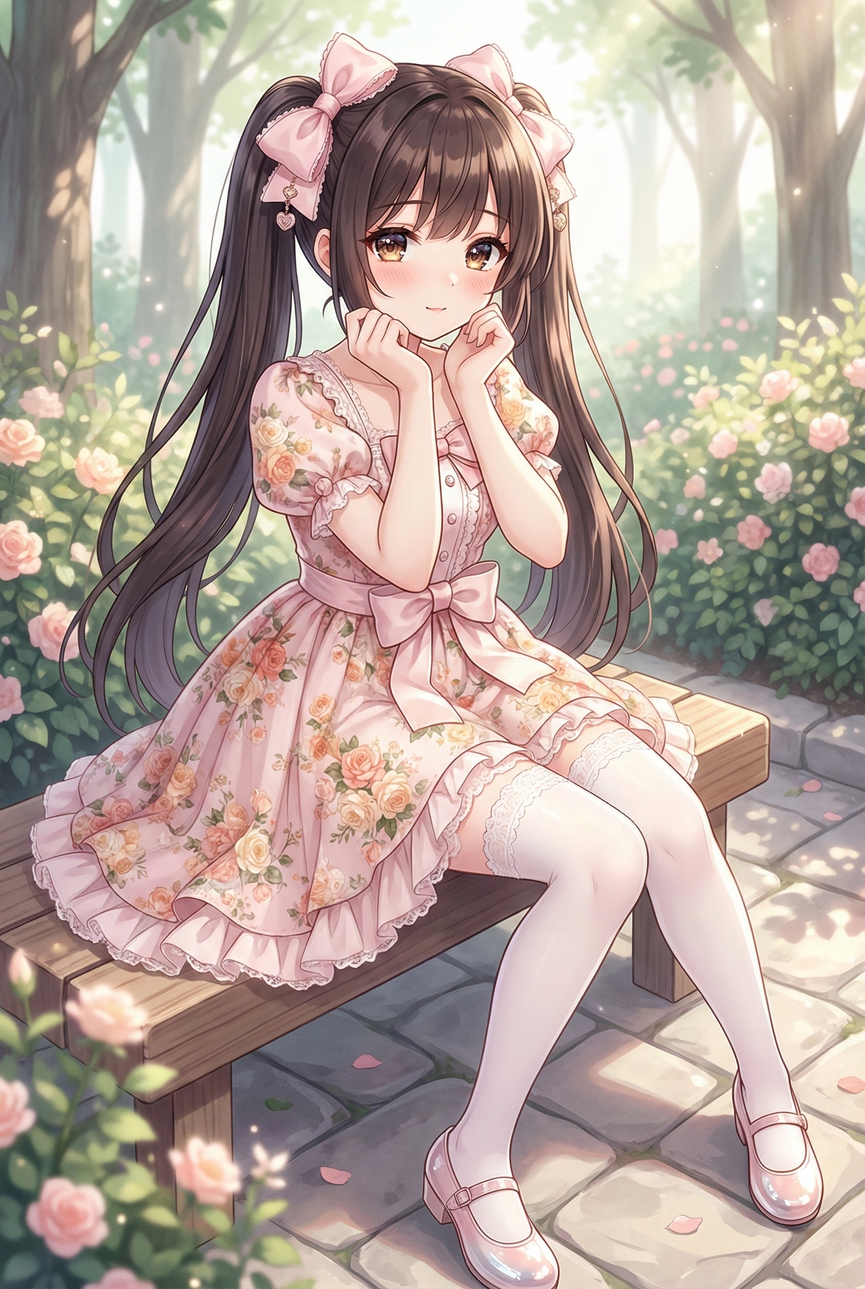 花園の午後 | の人気AIイラスト・グラビア