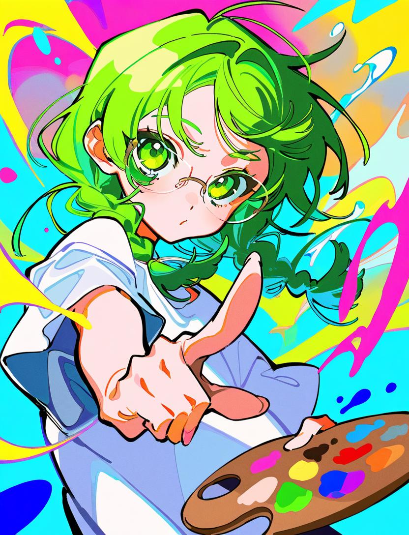 ワンポイントメガネっ娘 | の人気AIイラスト・グラビア