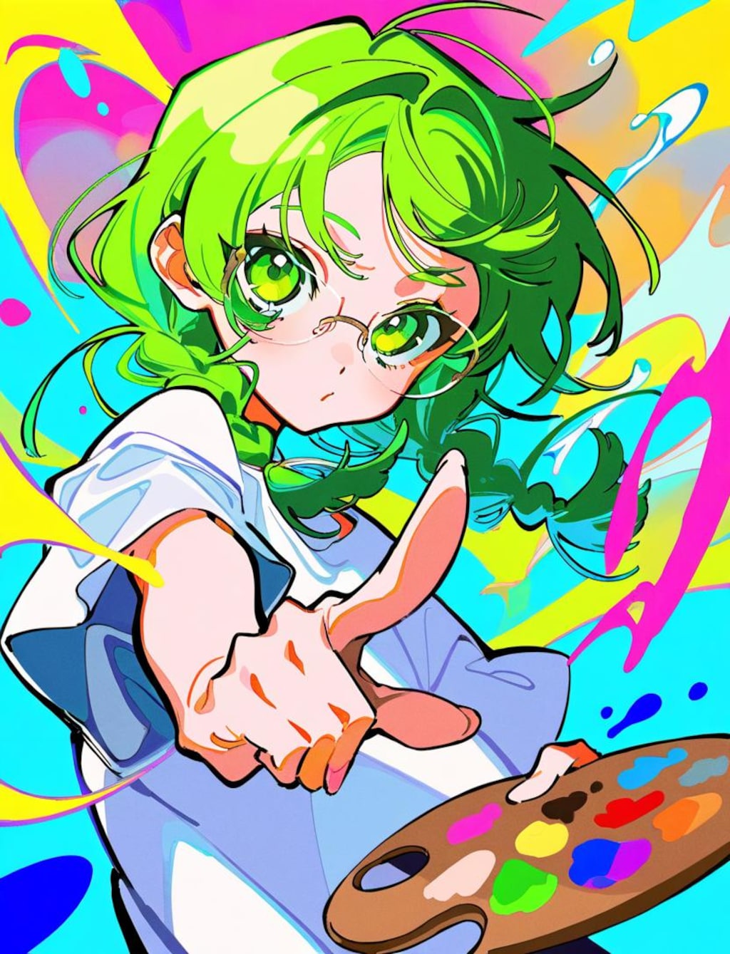 ワンポイントメガネっ娘