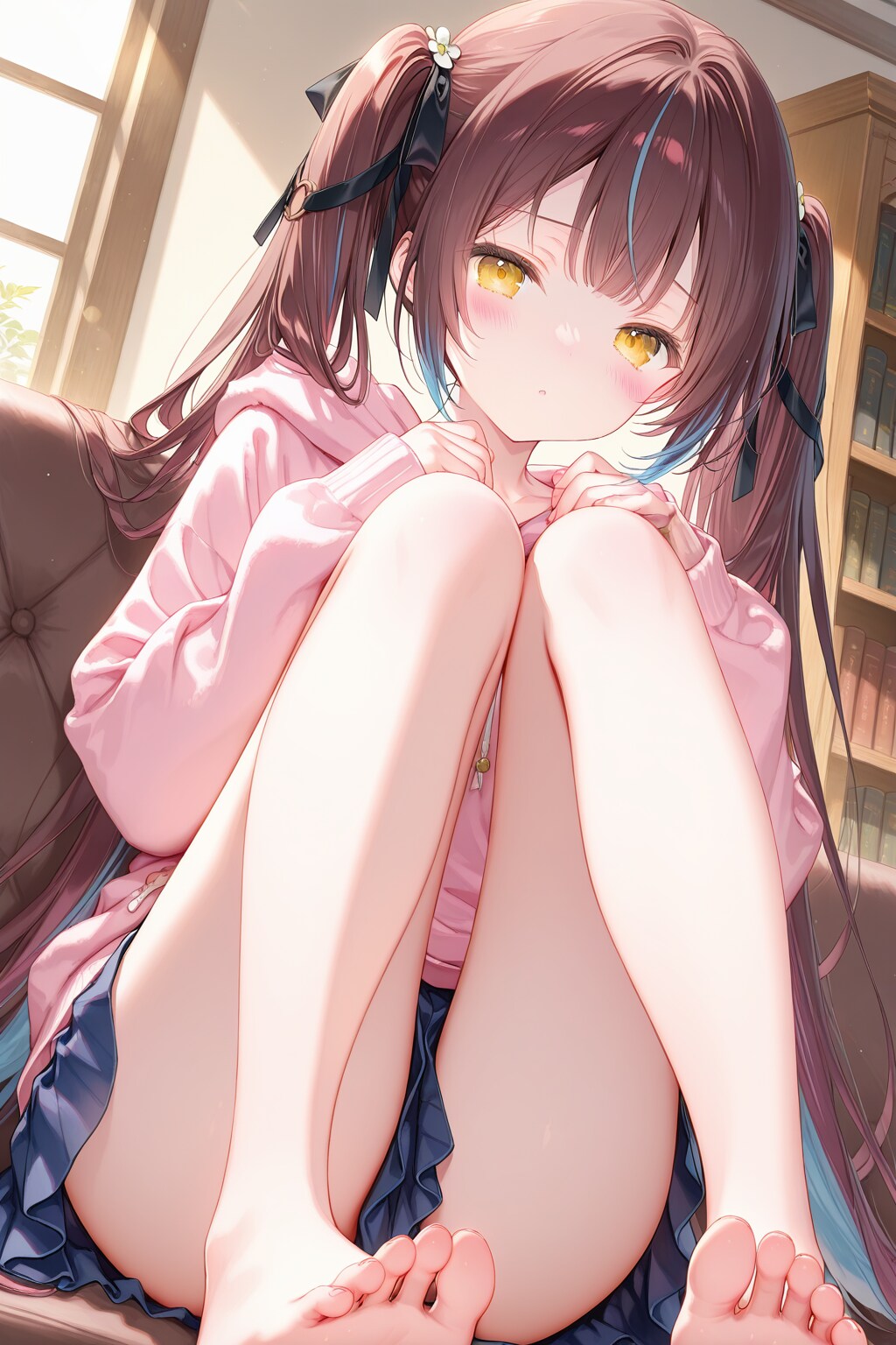 開脚姿、或いは開脚状態につき、