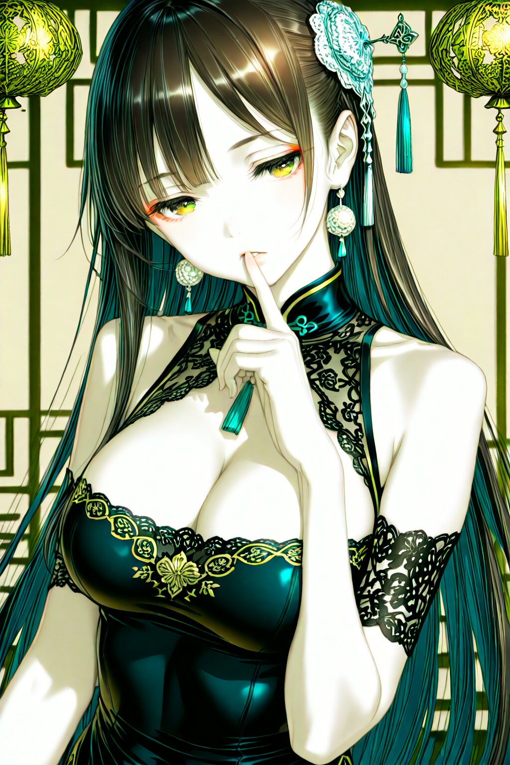 チャイナドレスの美少女　ー by #DRAGON Ver. ー