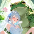 カエルさんとめちゃめちゃ仲良くする妖精さん 8枚目