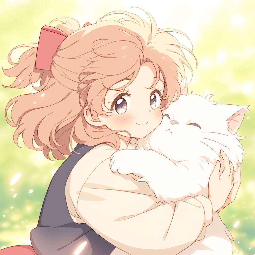 猫と女の子 cats and girl