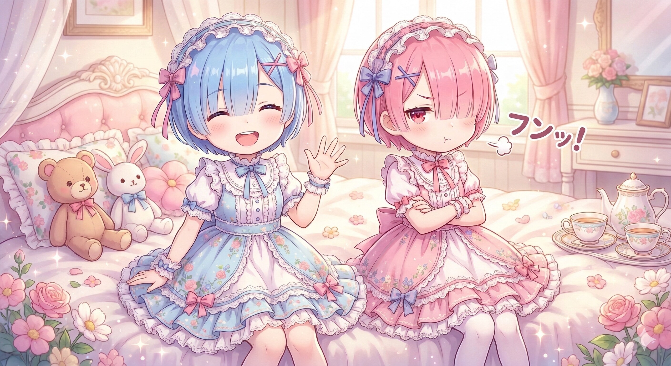 ガーリー　レムさんラムさん | の人気AIイラスト・グラビア