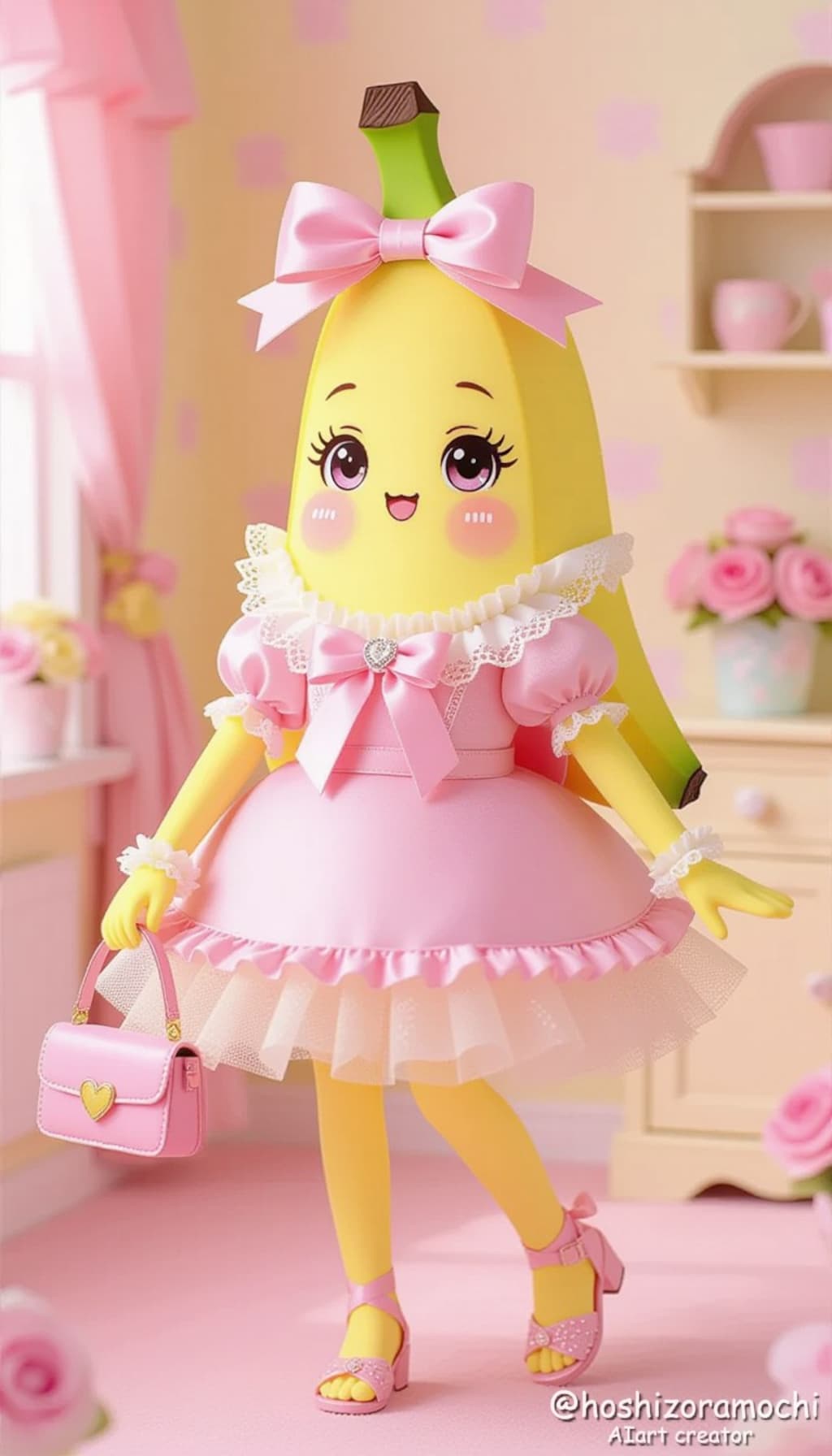 キュートすぎる！バナナちゃんのお出かけスタイル - Too cute! Banana-chan's outing style