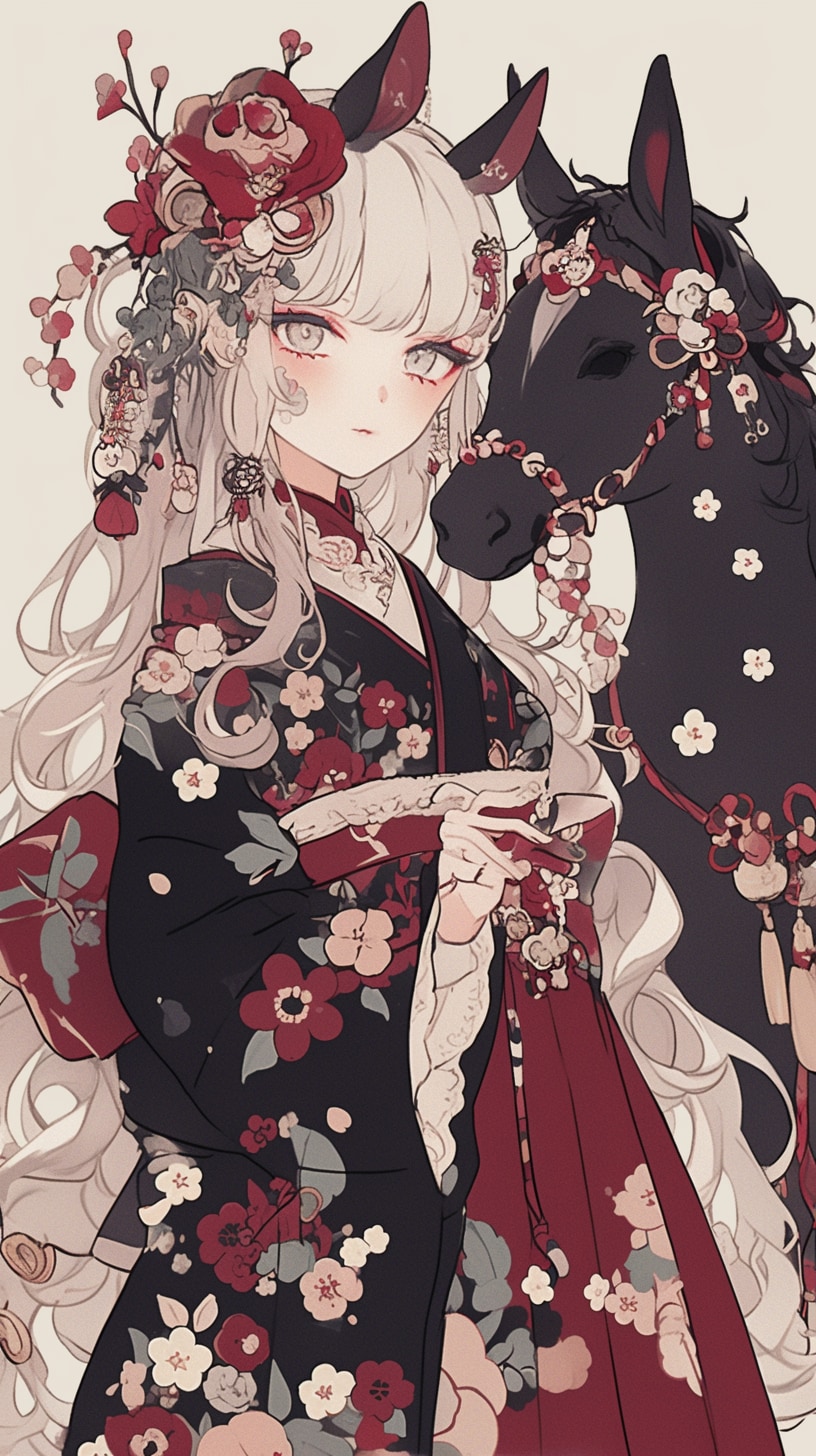 花馬ノ縁 | の人気AIイラスト・グラビア