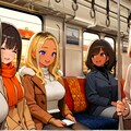電車内にて 7枚目