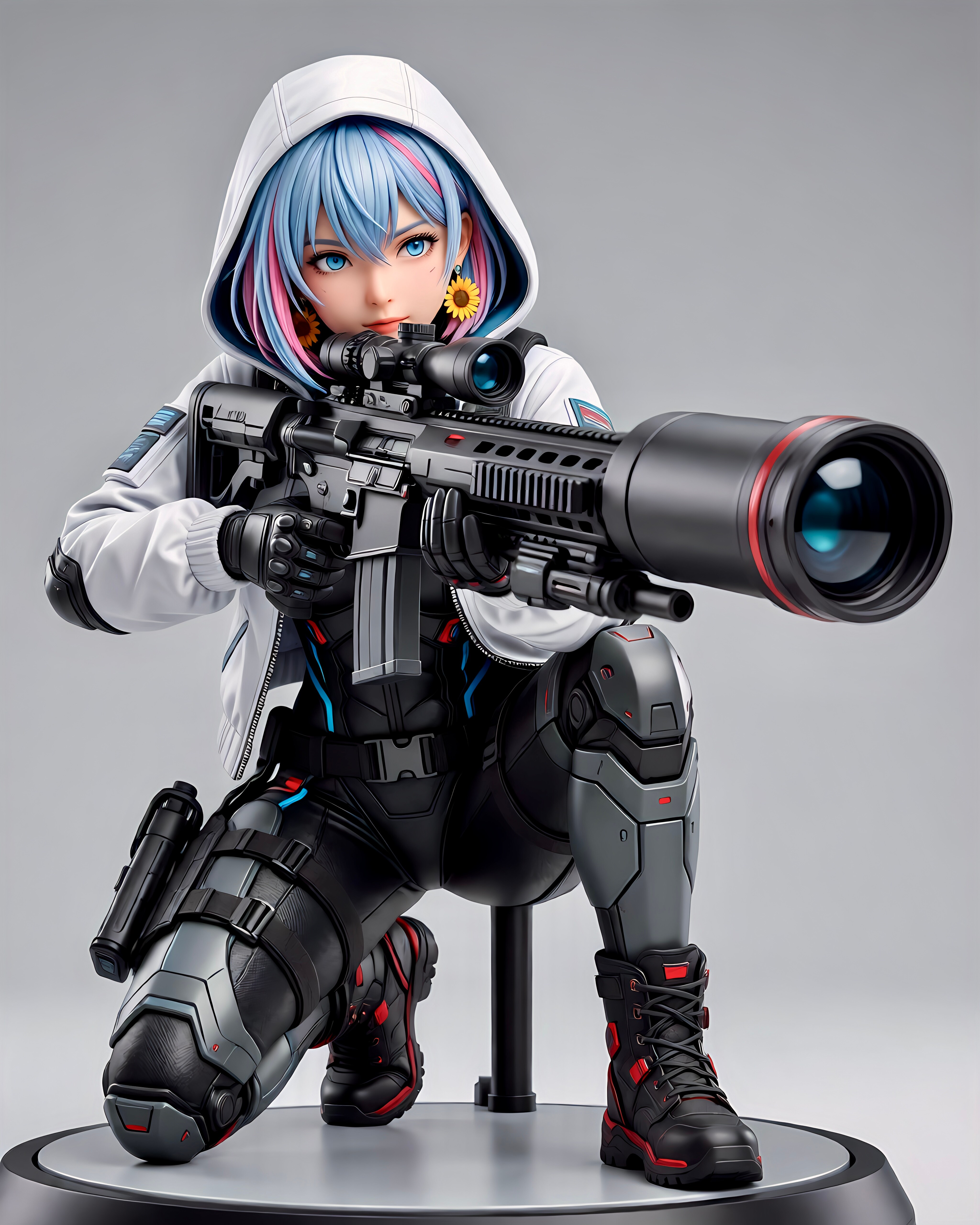 スナイパー雫💧フィギュアす | の人気AIイラスト・グラビア