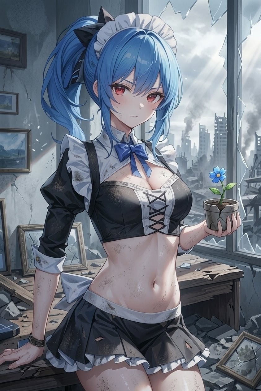 終末世界での一輪の花