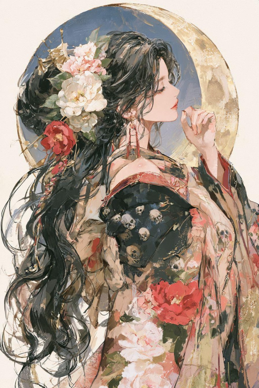 椿と髑髏