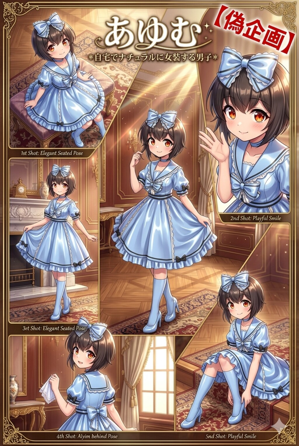 自宅でナチュラルに女装する男子　あゆむ