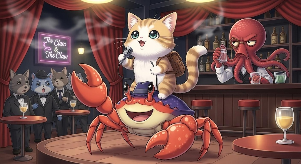 かにとでかけるんだな