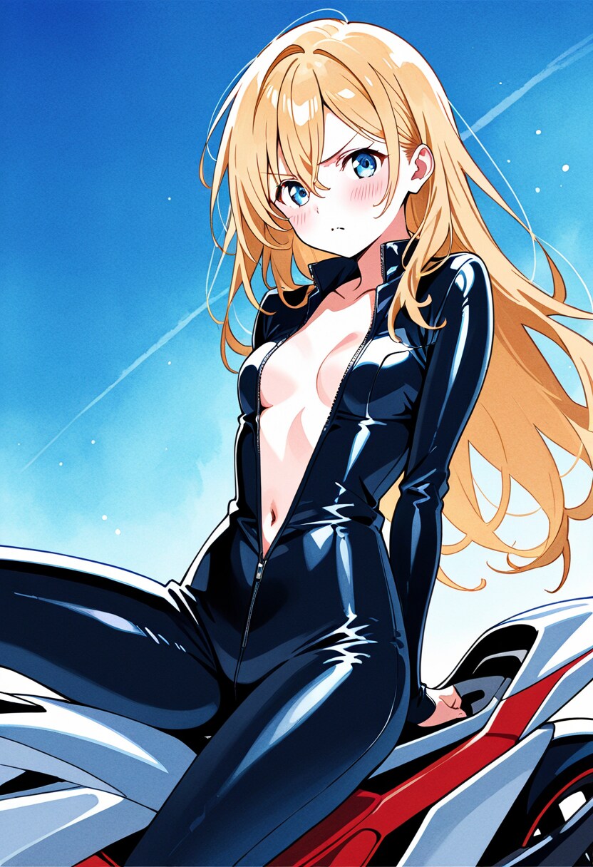 エロかっけーバイクお姉さん