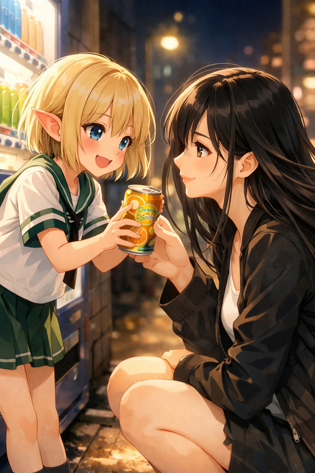 これ、あげる。（缶ジュース発売記念日　03） | の人気AIイラスト・グラビア