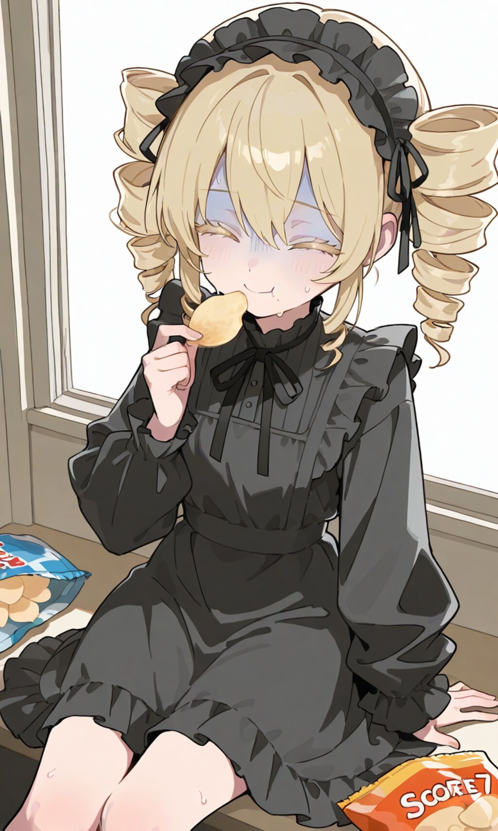 庶民の料理に舌鼓を打つお嬢様