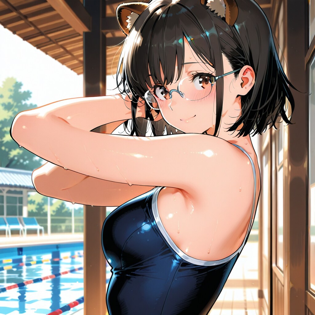 スク水狸耳さん！