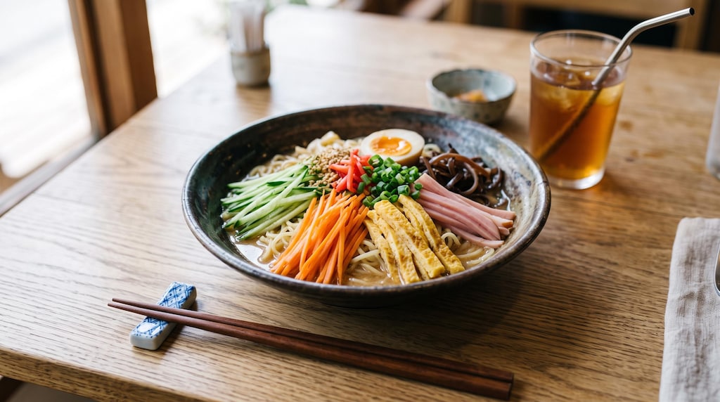 摩訶不思議食堂の冷やしラーメン