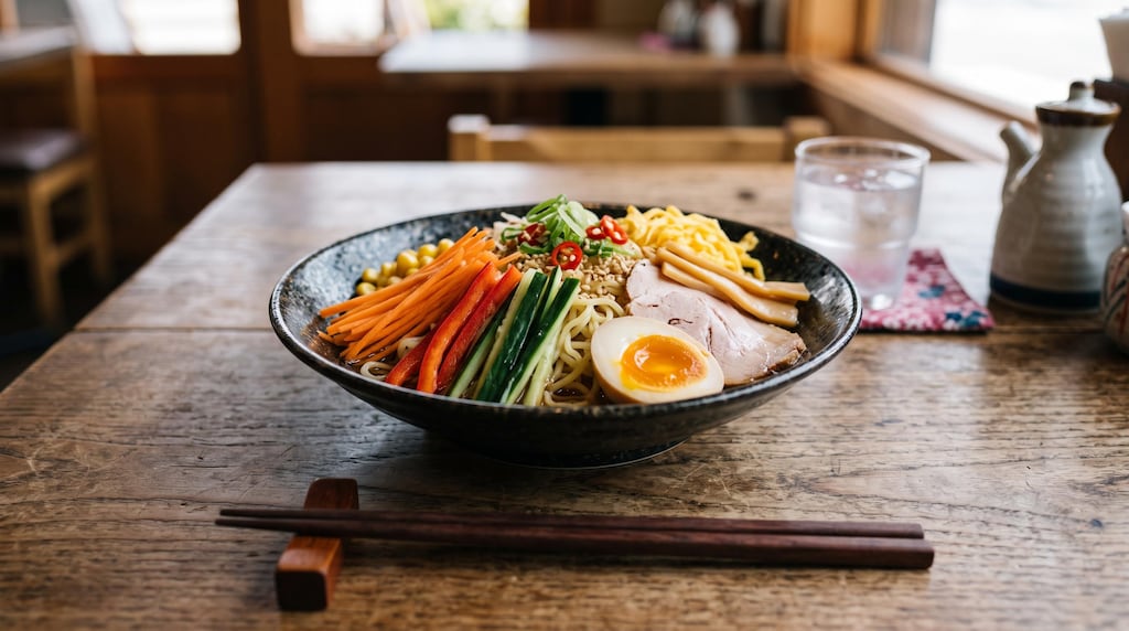 摩訶不思議食堂の冷やしラーメン