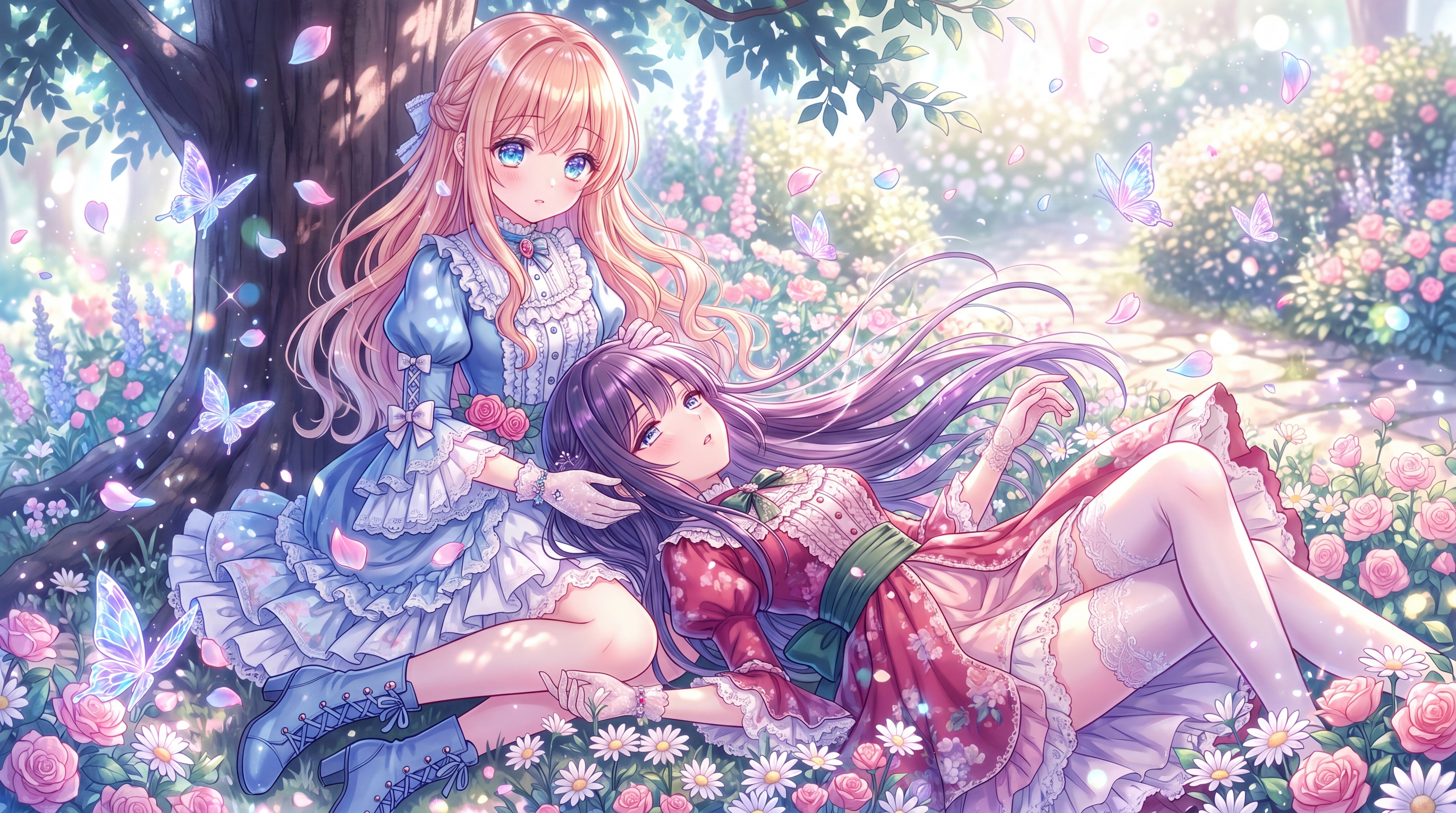 花影に寄添う微睡 | の人気AIイラスト・グラビア