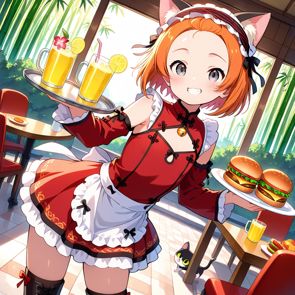 華ロリな猫耳メイド② | の人気AIイラスト・グラビア