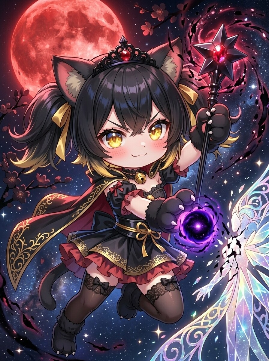 黒ツイにゃん
