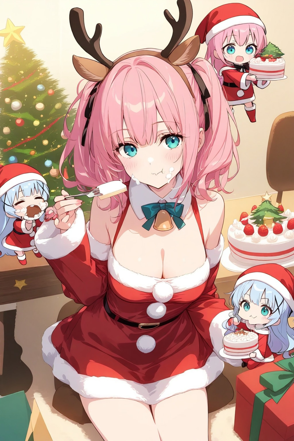 ピンク髪ちゃんのサンタクロース