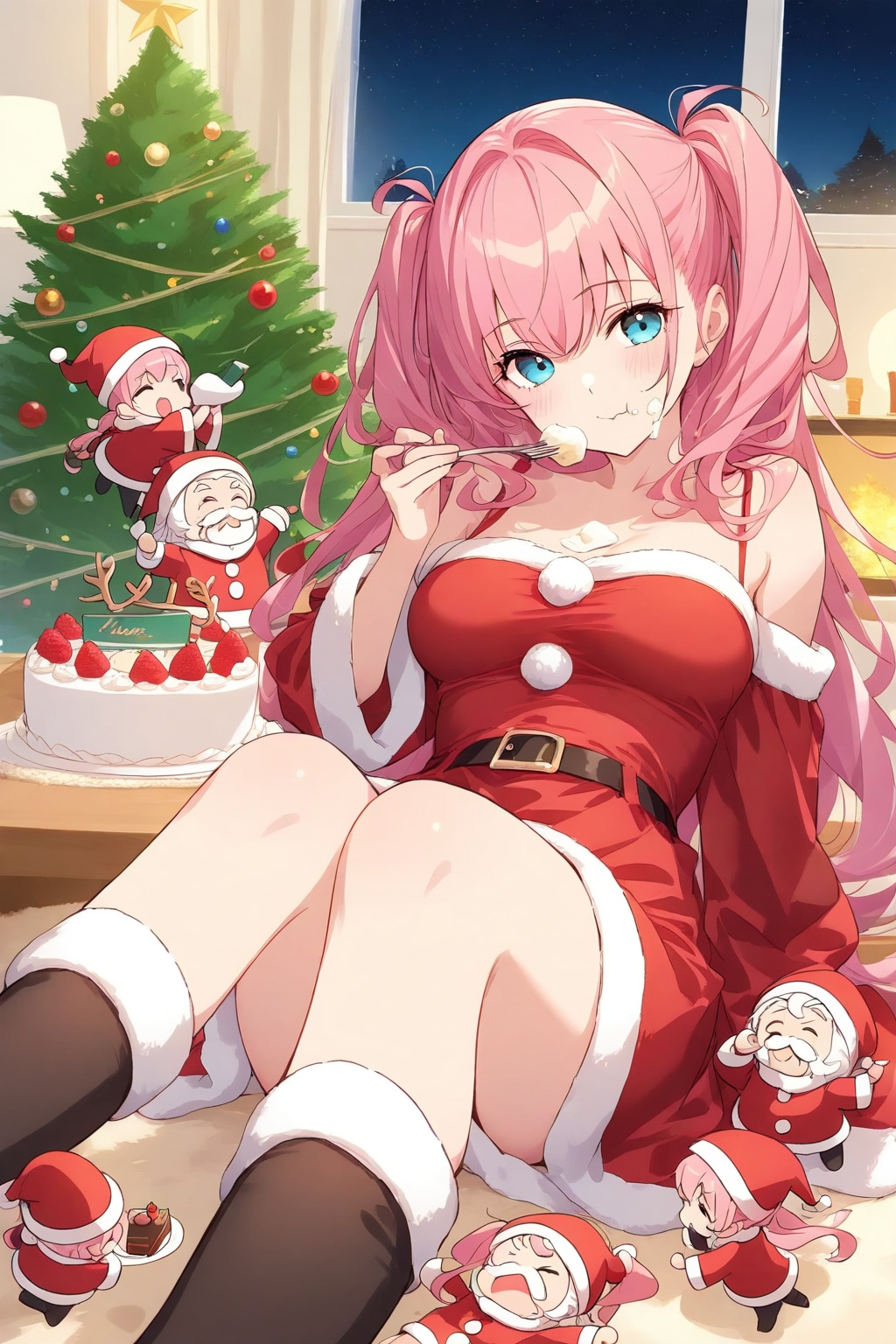 ピンク髪ちゃんのサンタクロース