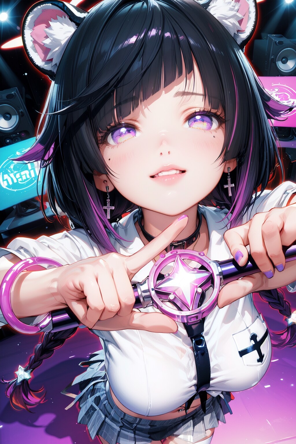 アイドルに変身。