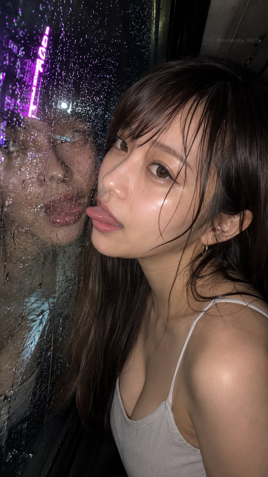鏡映しの舌ペロ