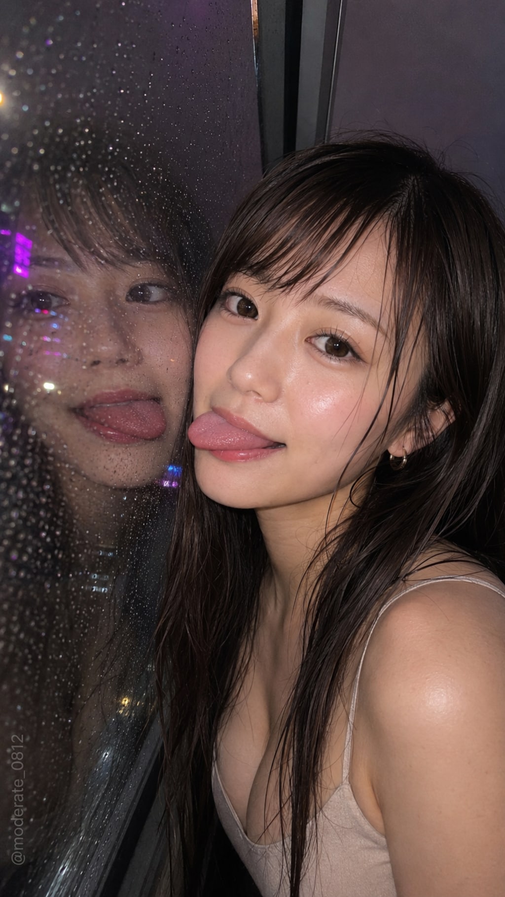 鏡映しの舌ペロ