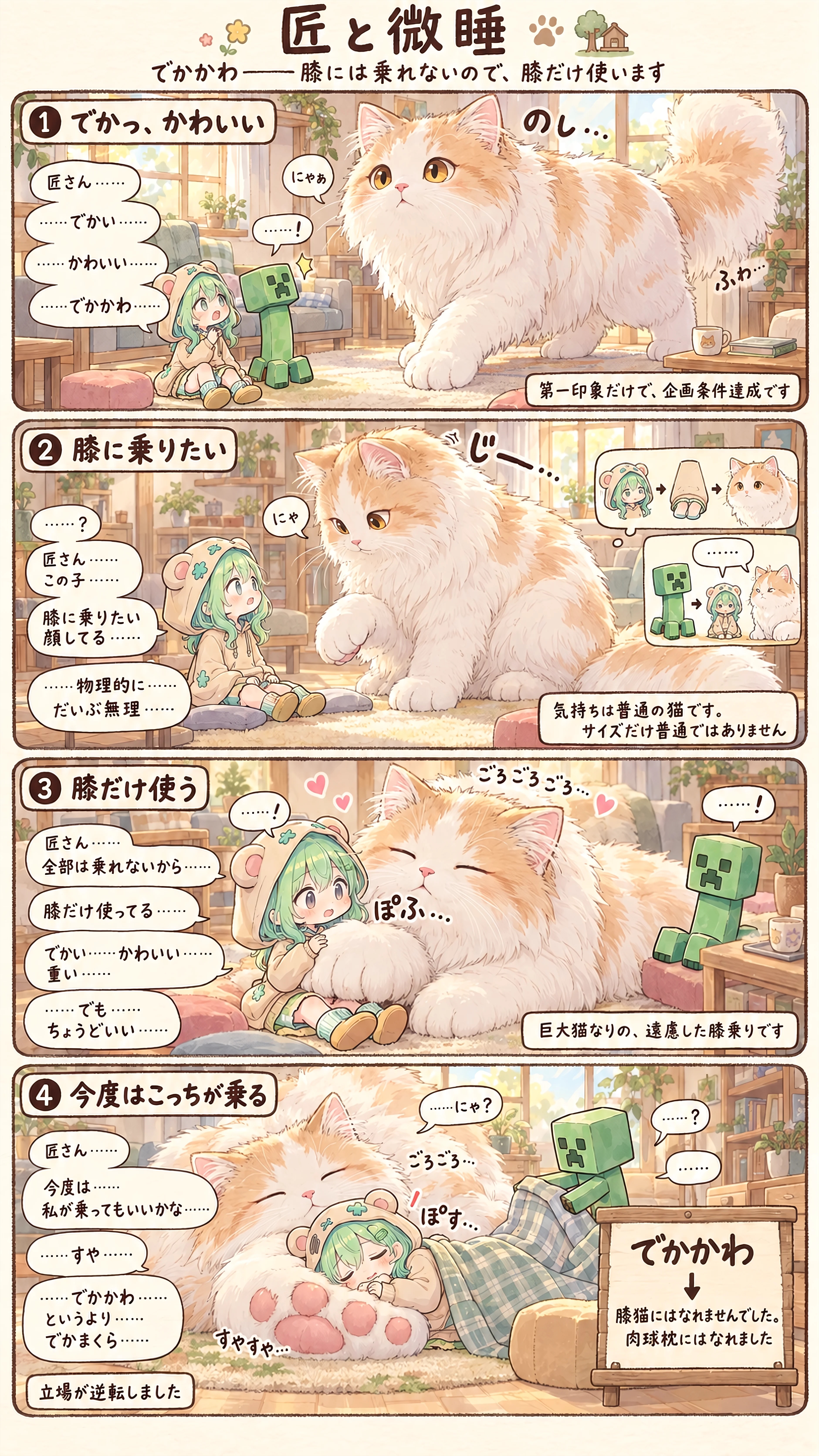 Too Big to Be a Lap Cat | の人気AIイラスト・グラビア