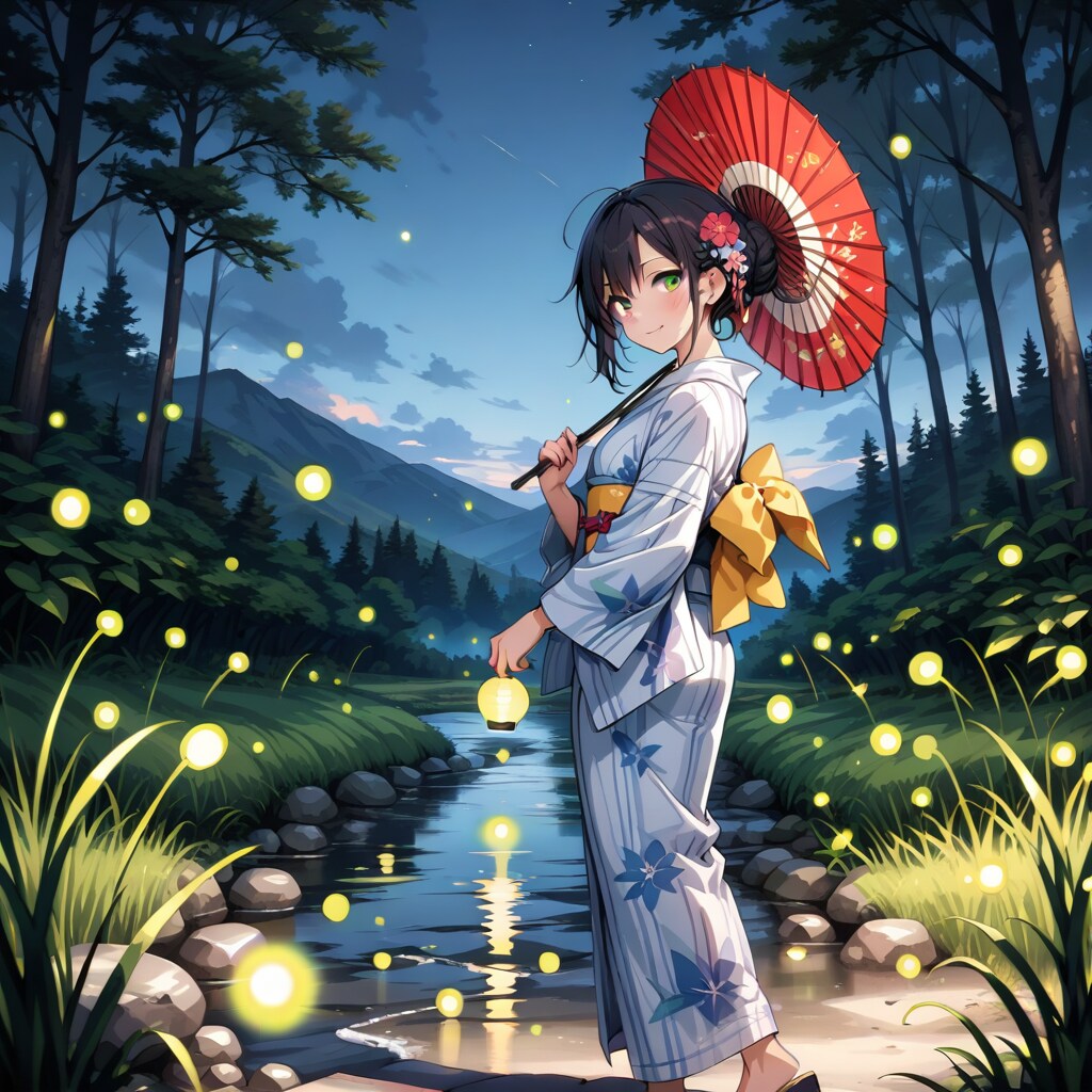 蛍祭り | の人気AIイラスト・グラビア
