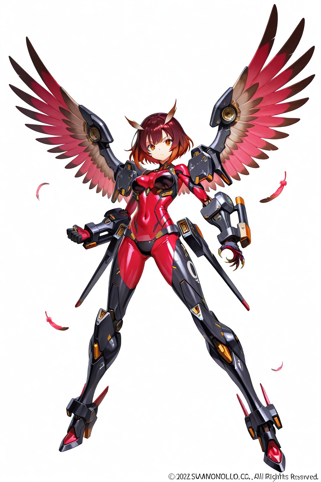 鳥型　メカ娘